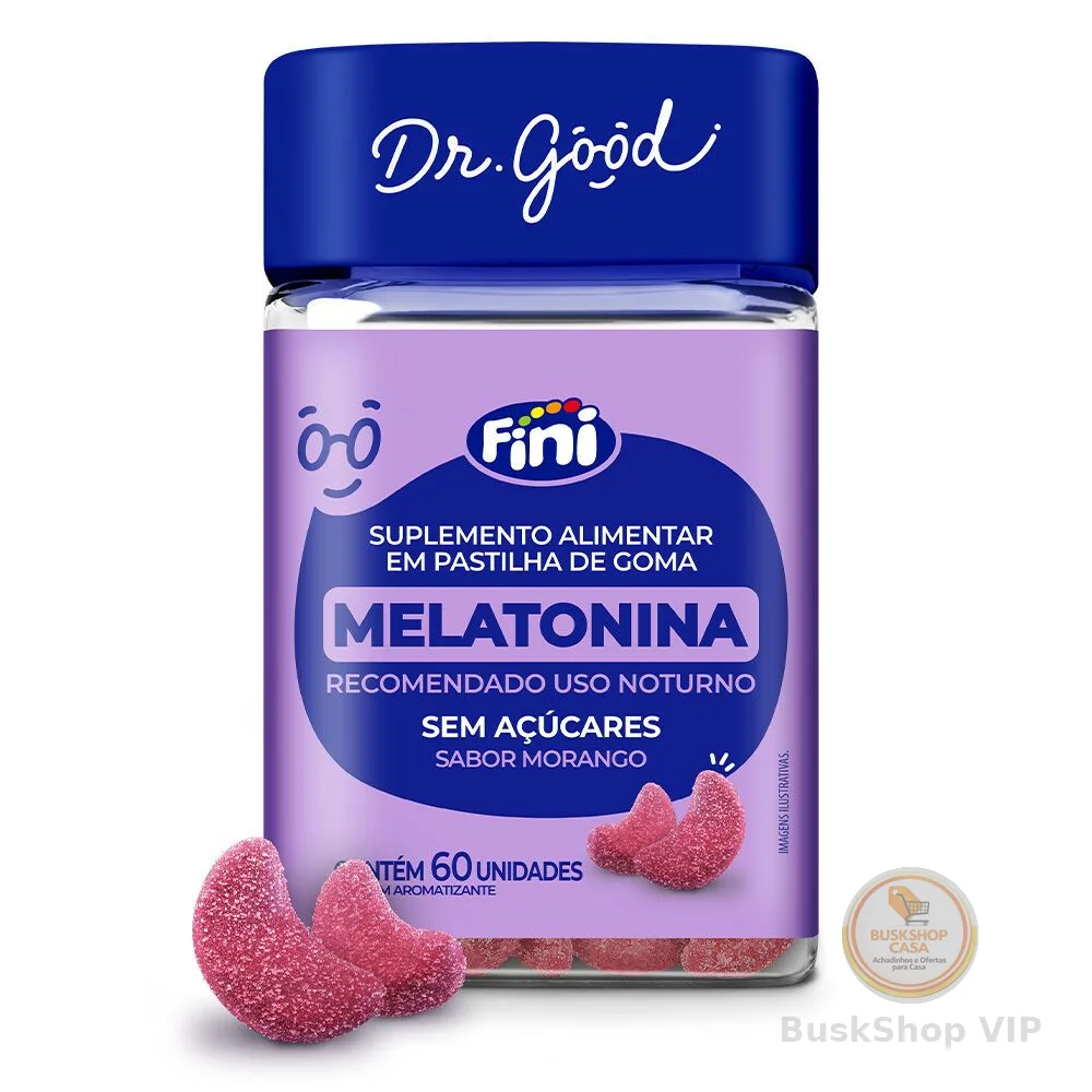 Fini Melatonina 60 Cápsulas | Sono de Qualidade, Relaxamento e Bem-Estar | Suplemento Original