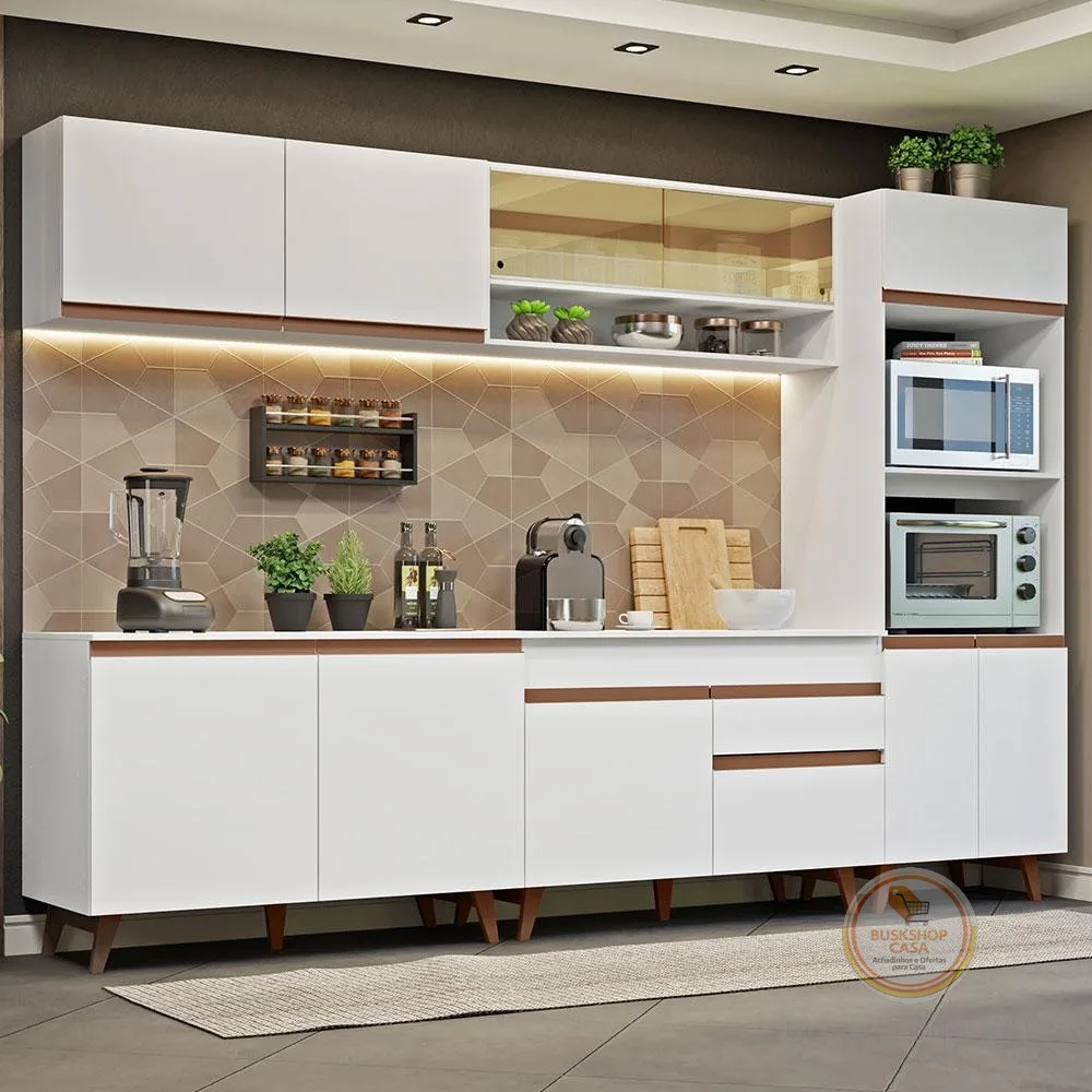 Armário de Cozinha Completa 310cm Reims Madesa 02