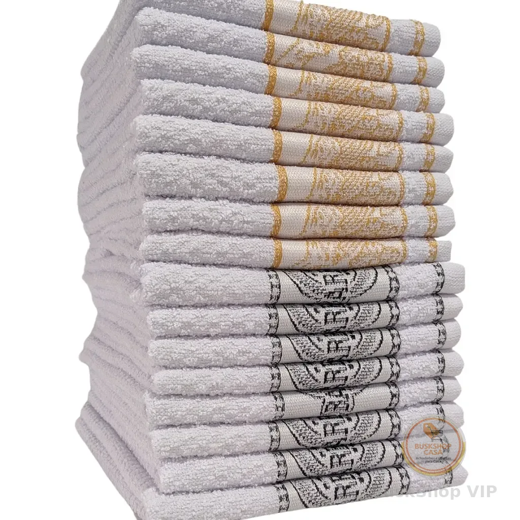 🛍 Jogo De Pano De Prato Premium 10 Unidades Pano de Prato Atoalhado 100% Algodão