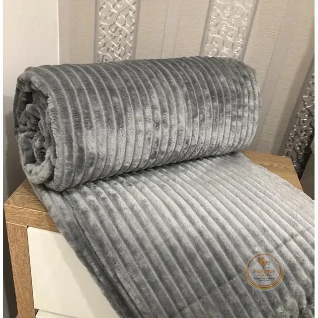 🛍 Cobertor Manta Fleece Soft Queen Microfibra Grosso - Inverno