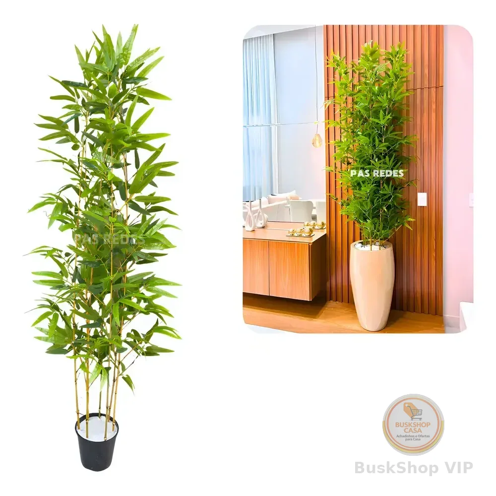 Bambu Mosso Artificial Tronco Natural 120cm Verde