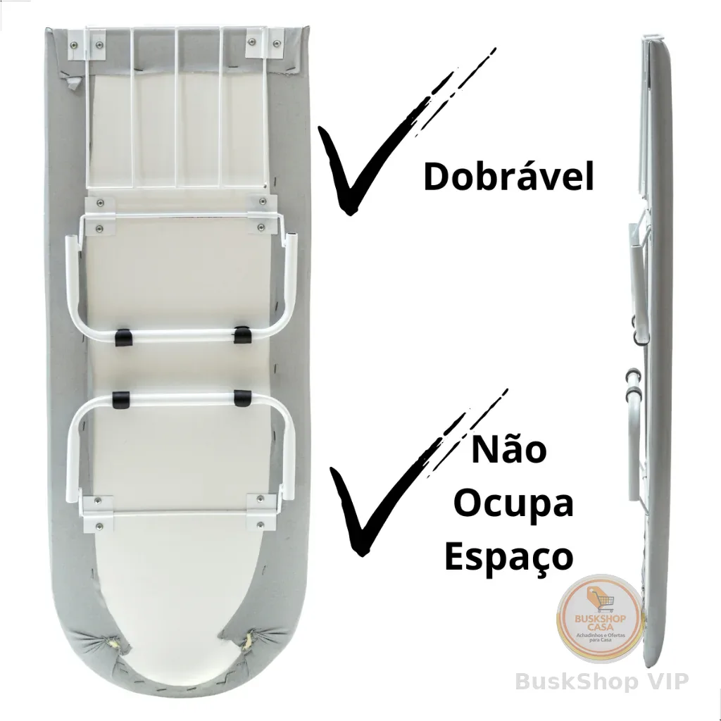 🛍 Mesa de Passar Roupa Portátil Compacta com Suporte Ideal para Viagens e Lavanderia Aço Reforçada Envio Imediato