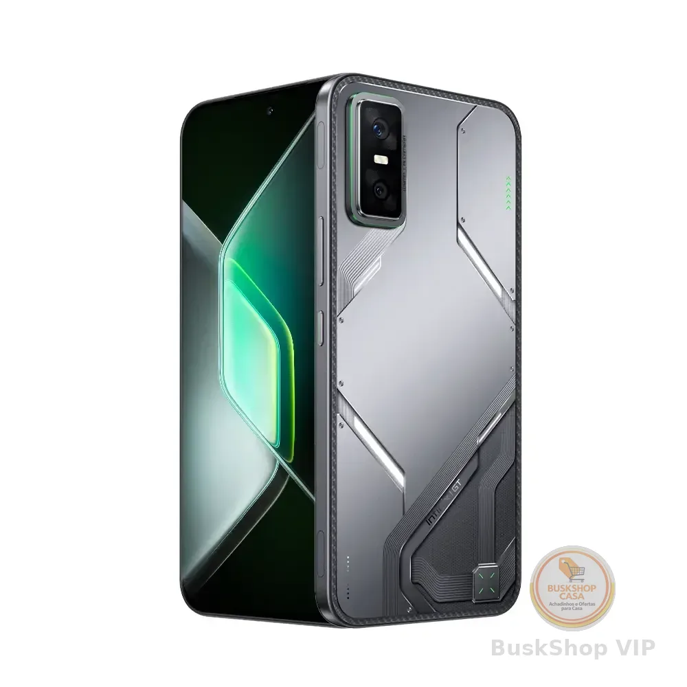 Smartphone Gamer Infinix GT30 PRO 5G - 12GB RAM 256GB Câmera Dupla 108MP+ Selfie 13MP NFC 6,78" Amoled 144Hz Dual Chip - Memória RAM Expansível Até 24GB - Chumbo +500 vendidos