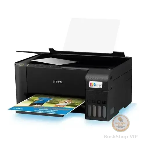 Impressora 3x1 Multifuncional Epson Ecotank L3250 Wifi Biv Cor Preto 100V/240V +10 mil vendidos