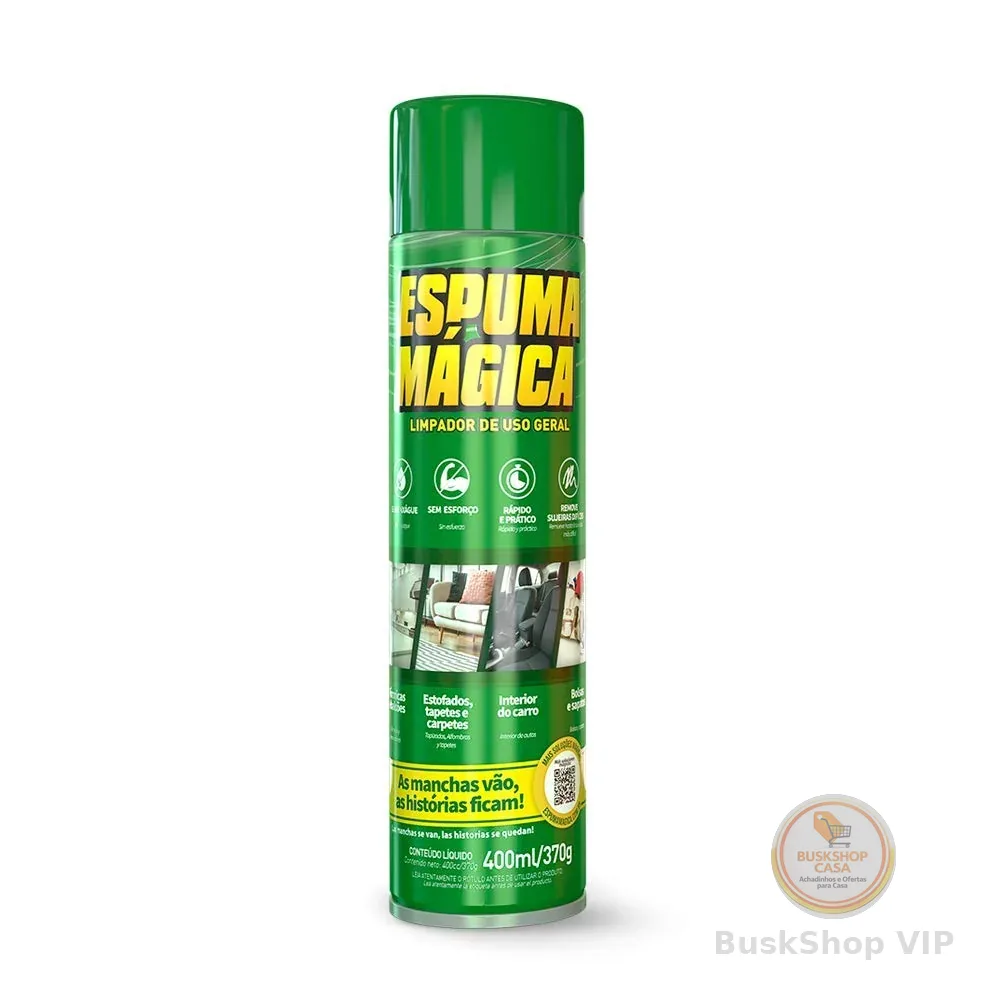 🛍 Espuma Mágica Aerossol 400ml / 370g