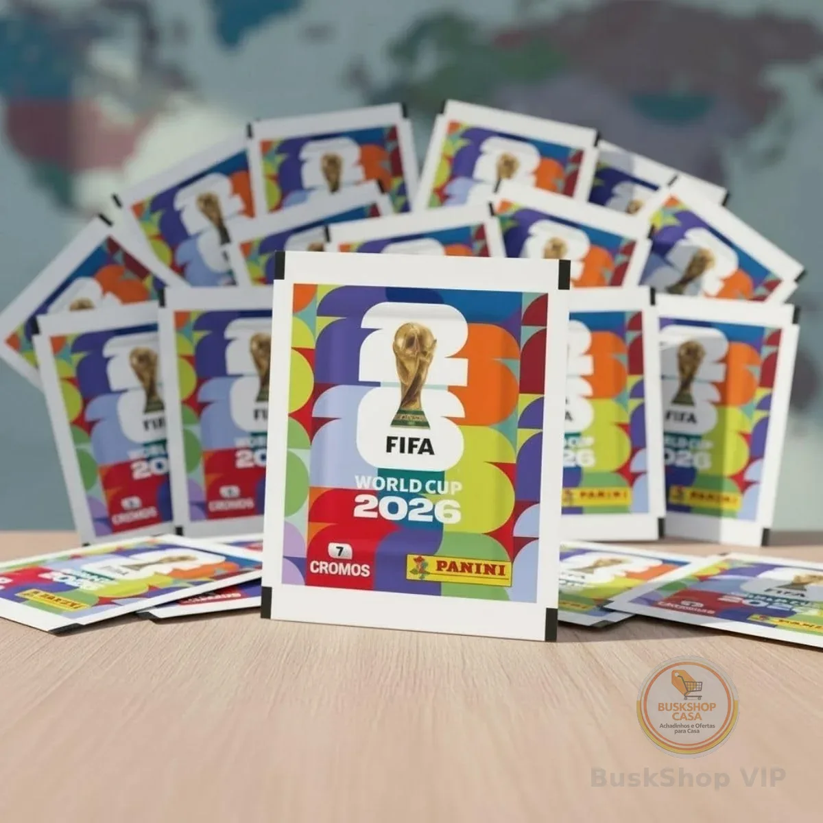‼️ Kit Com 140 Figurinhas com 20 Envelopes Copa Do Mundo 2026 Panini Oficial LuvinCo