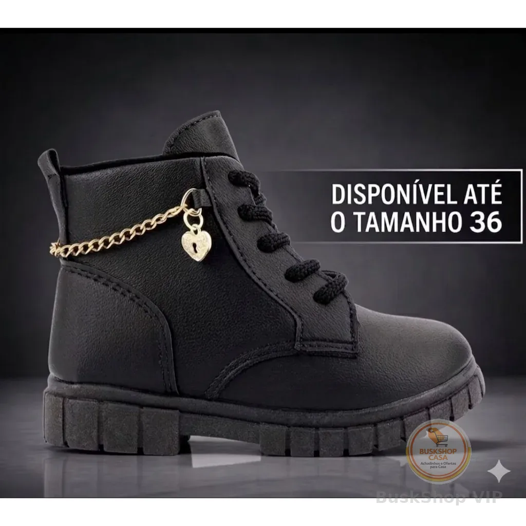 Bota Infantil Menina Coturno Infantil Feminina Maravilhosa
