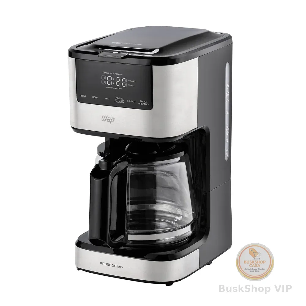 Cafeteira elétrica digital 900W timer programável 24H Prosdócimo WCD1500 Wap