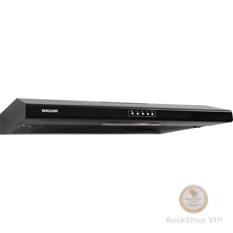 Depurador De Cozinha Suggar Delgado Con Manta Slim Com Manta De Parede Tamanho 80cm X 8.5cm X 48cm Cor Preto 127v