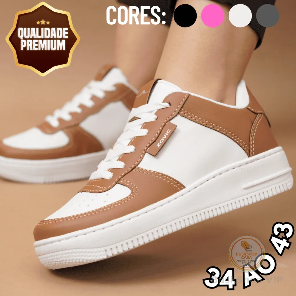 Tenis Feminino Casual 34 Ao 43 Academia,  Moda Super Estilo Unissex Envio Rápido!
