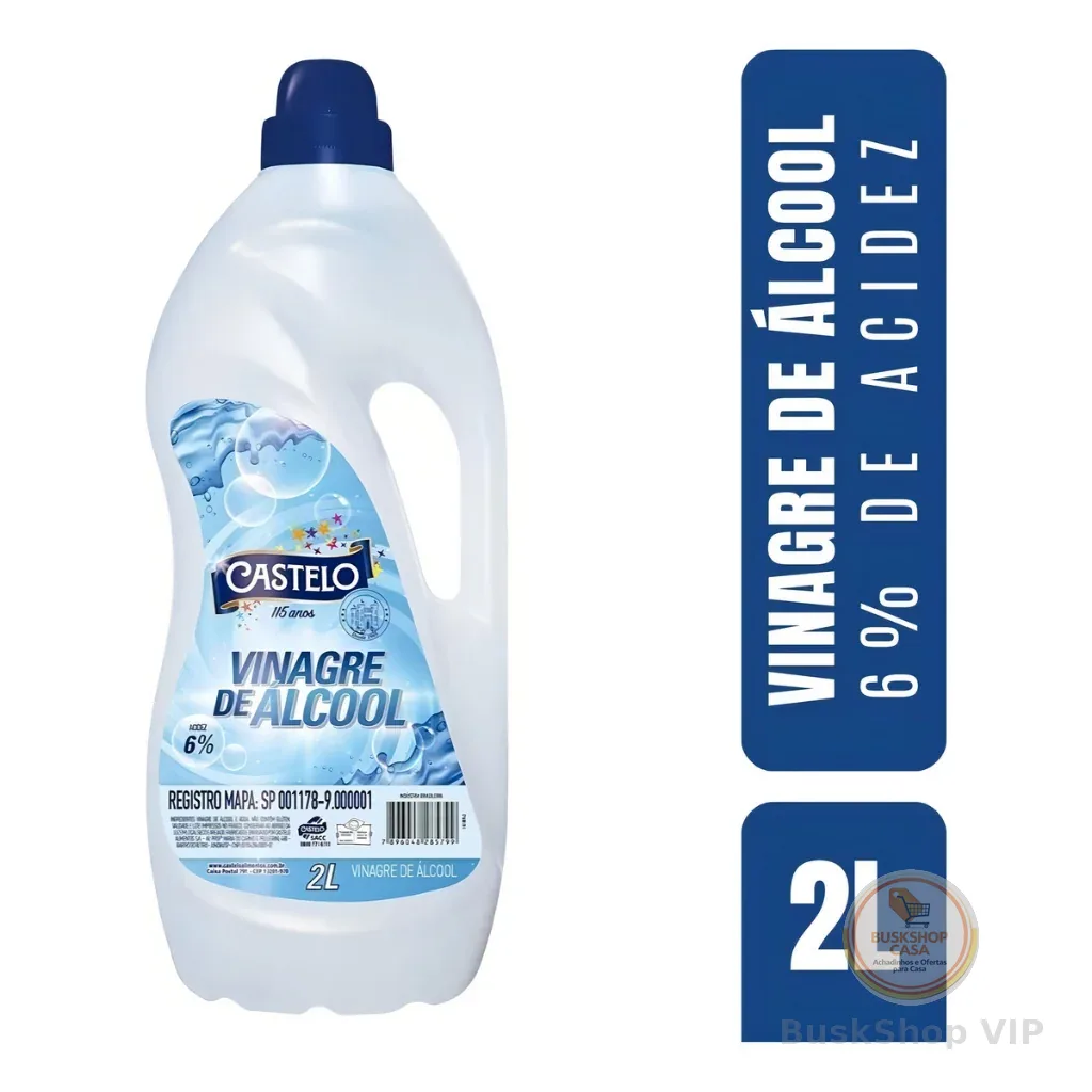 VINAGRE CASTELO ALCOOL 6% 2L