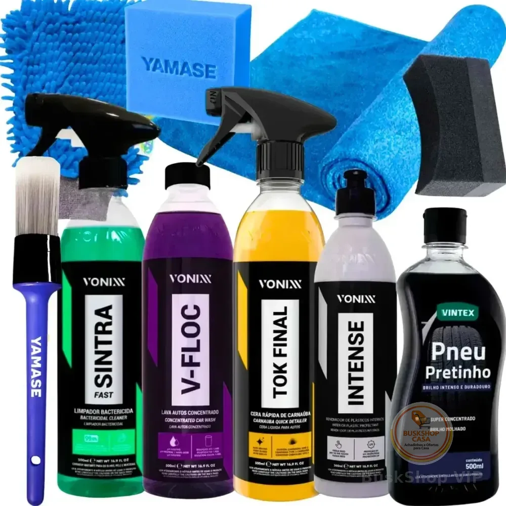 Kit Lavagem Shampoo Cera Tok Final Intense Sintra Fast Vonix