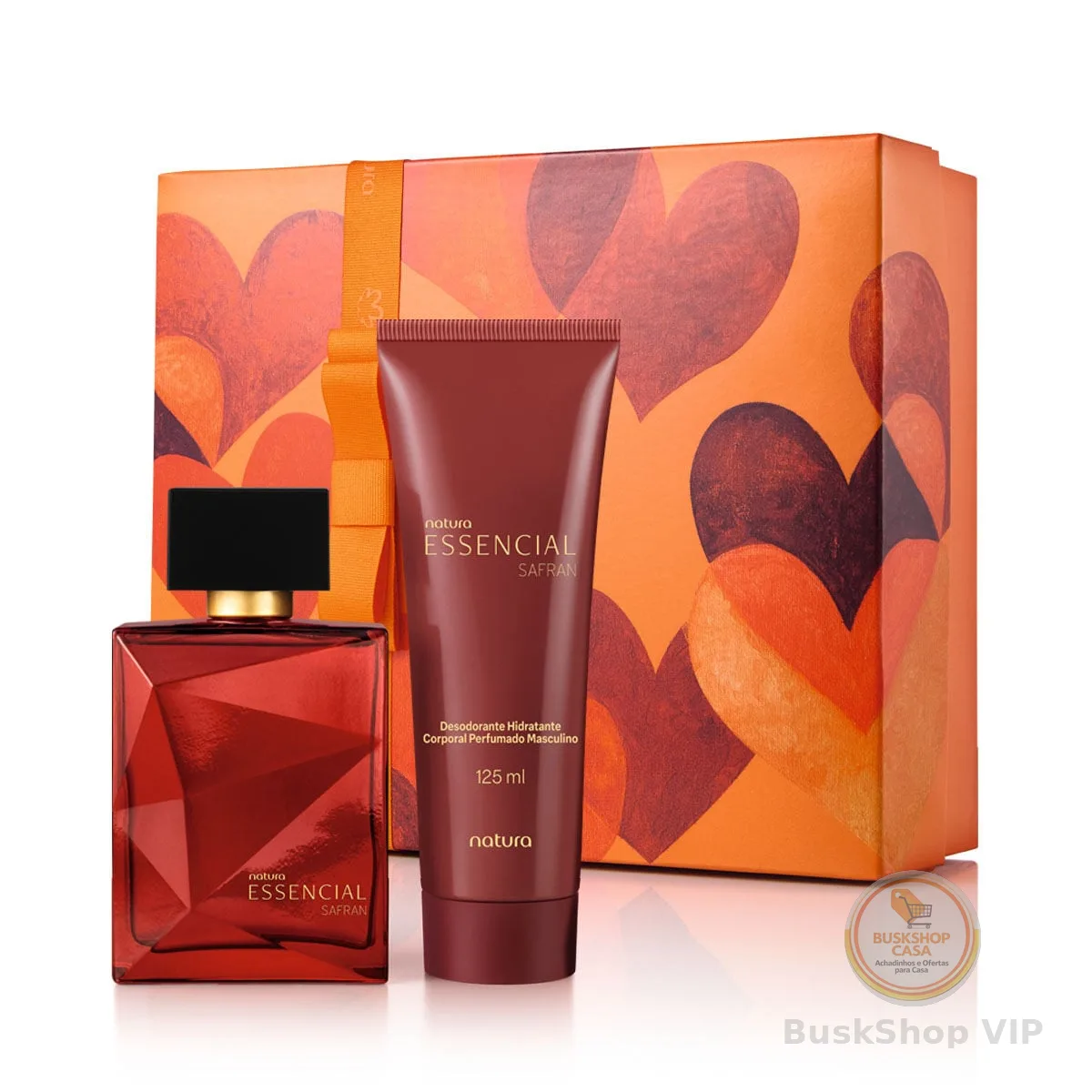 Presente Namorados Deo Parfum Masculino+ Hidratante Essencial Safran
