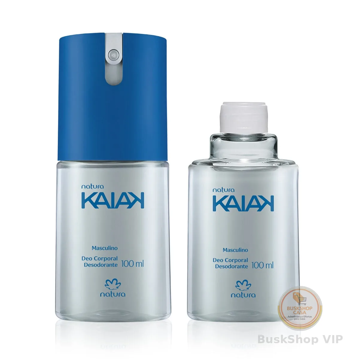 Kit Desodorante Corporal Kaiak Clássico Masculino com Refil