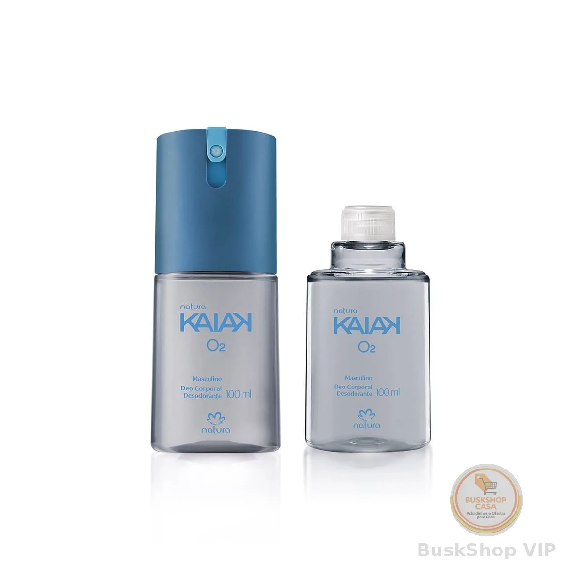 Kit Desodorante Corporal Kaiak O2 Masculino com Refil (2 produtos)