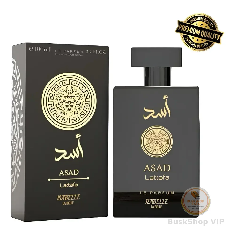 ‼️ Perfume Arabe Asad 100ml Le Parfum Marca Isabelle La Belle Original - Amadeirado Quente Inspiração Alta Fixação Homem Cheiroso