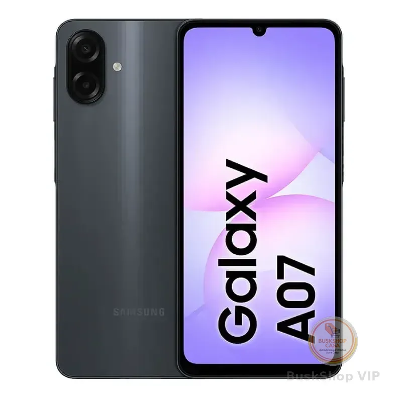 Celular Samsung Galaxy A07 256gb, 8gb, Câmera 50mp, Tela 6.7 , Proteção Ip54, Processador 6nm - Preto +50 mil vendidos