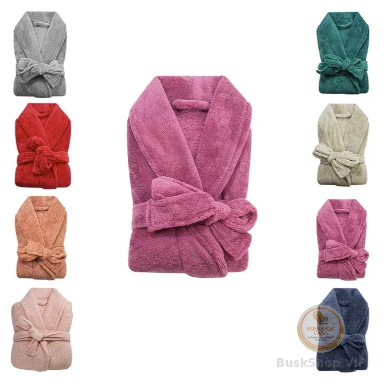 Roupão Plush Microfibra Adulto Extra Macio Unissex Várias Cores Tamanho Único