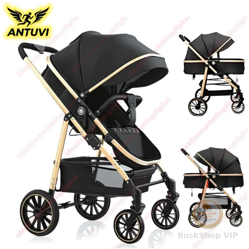 Carrinho De Bebê Passeio Alça Reversível System Até 15 Kg