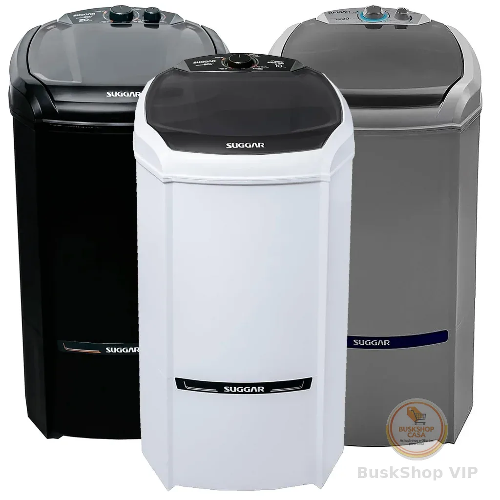 🛍️ Lavadora Tanquinho 20Kg Suggar Eco Semiautomática Elétrica Maquina  Lavar Roupas 127V/220V