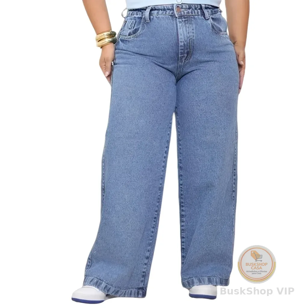 🛍️ calça wide leg! PLUS SIZE PANTALONA 46 ao 56