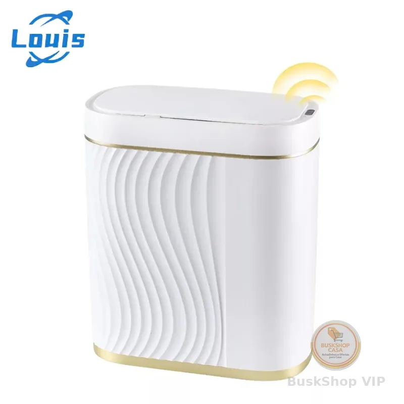 Louis 8 Litros Lixeira com Sensor Automático Inteligente Abre Fácil