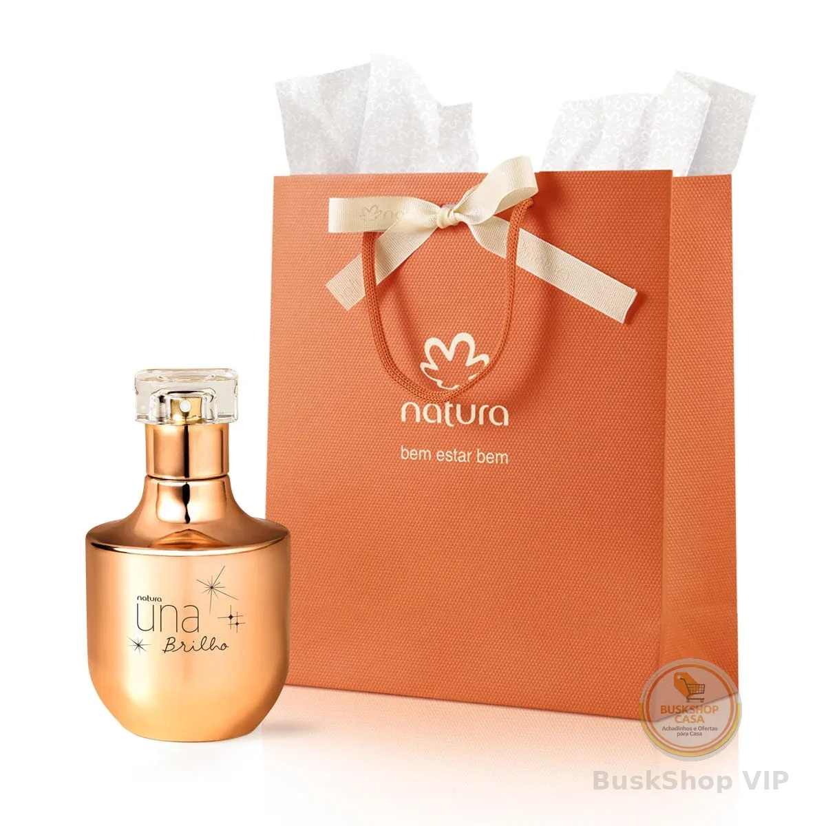 Presente Namorados Deo Parfum Una Brilho Exclusivo + Sacola