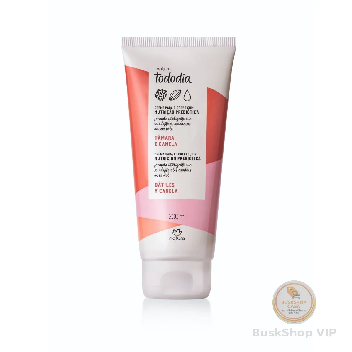 Creme Desodorante Nutritivo para o Corpo Tododia Tâmara e Canela