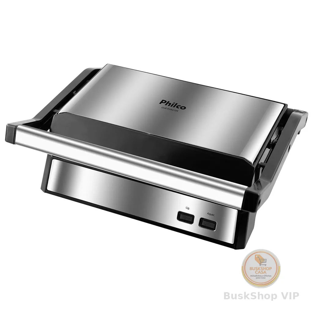 Grill e Sanduicheira Philco PGR21PI Maxx Clean 1000W