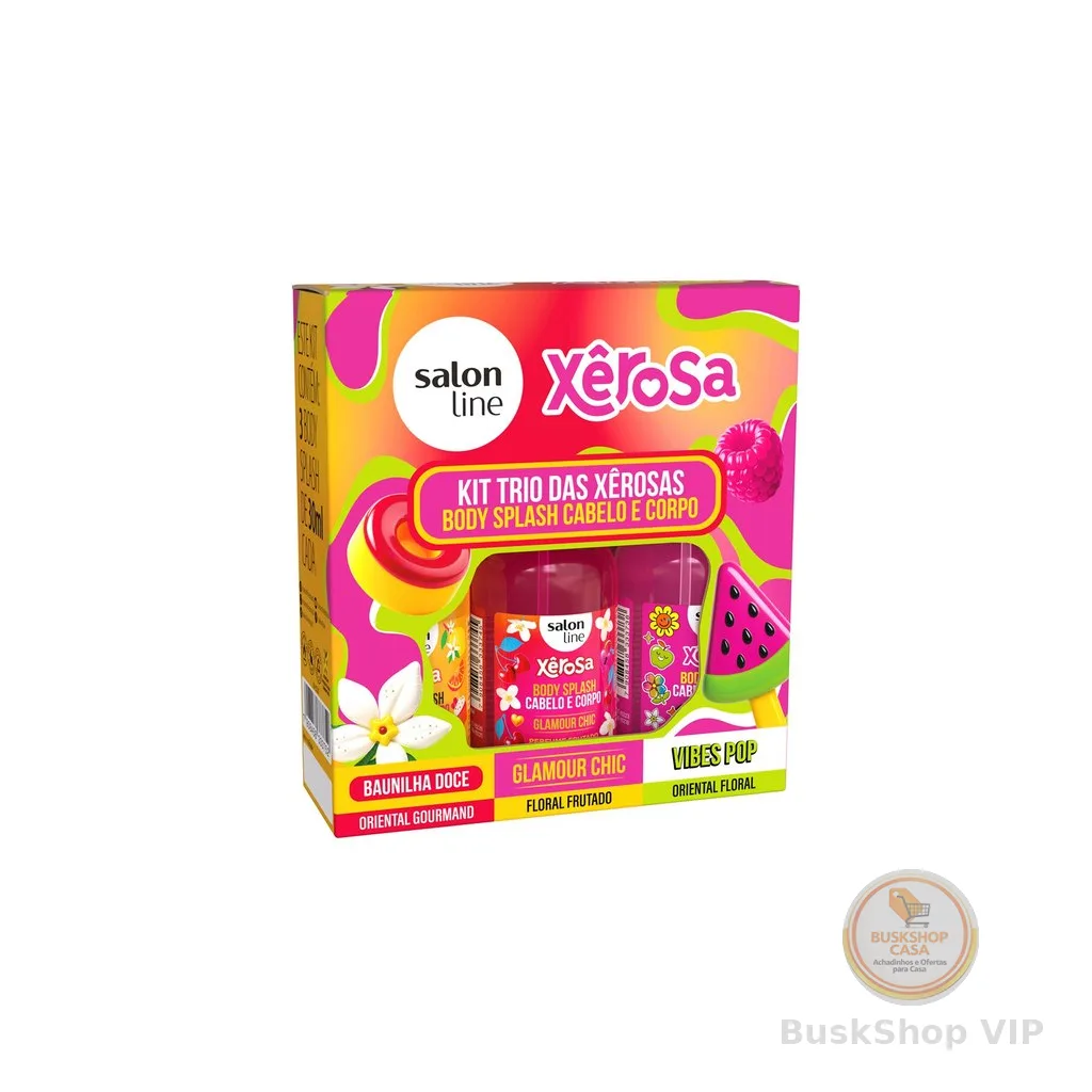 Kit Xerosa com 3 Body Splash 30ml