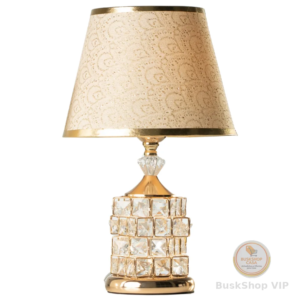 Abajur De Mesa Luxuoso Sala De Estar Abajur De Tomada Quarto Abajour Gold Cupula