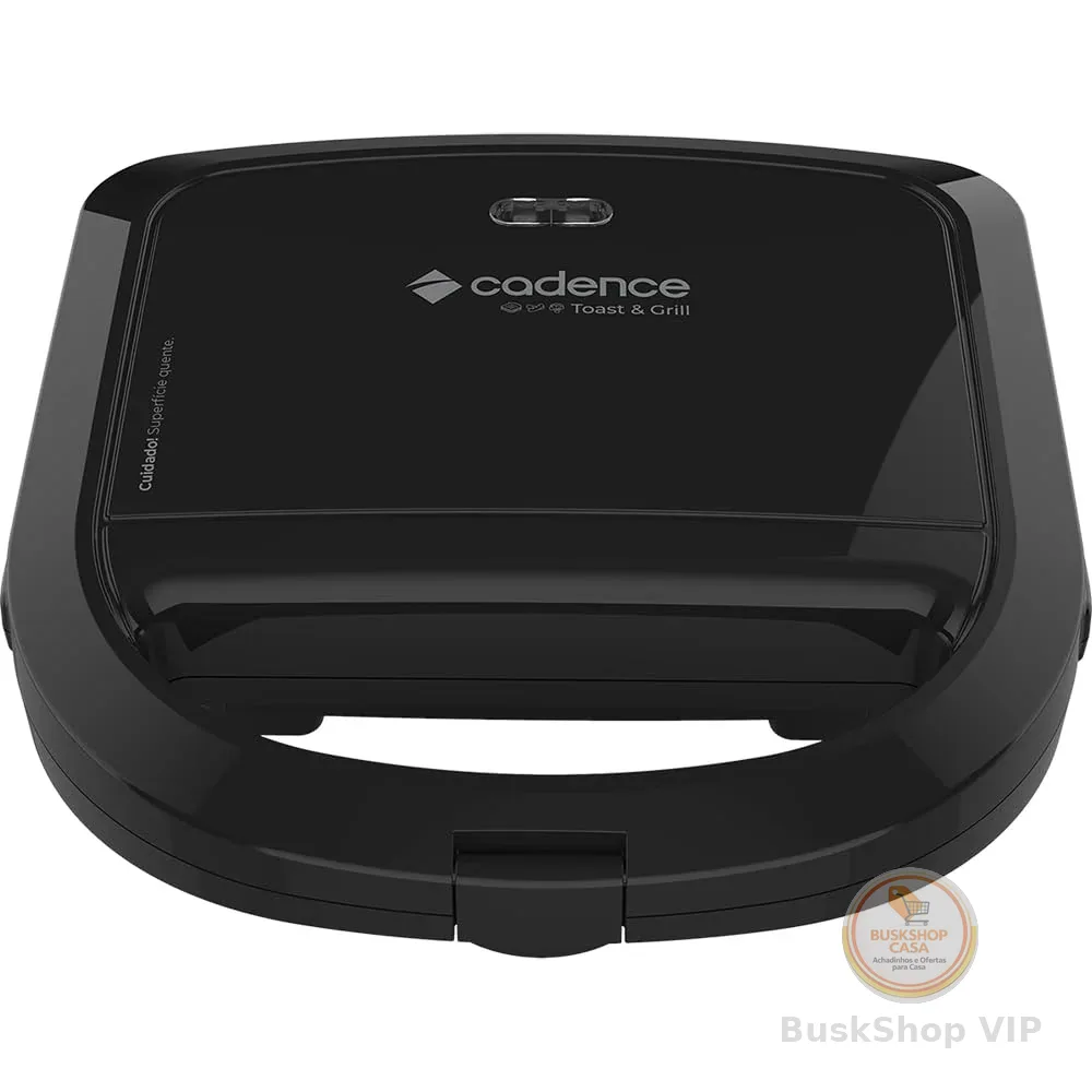 Sanduicheira Elétrica Cadence Toast & Grill, Preta, 750W, 110V, SAN260