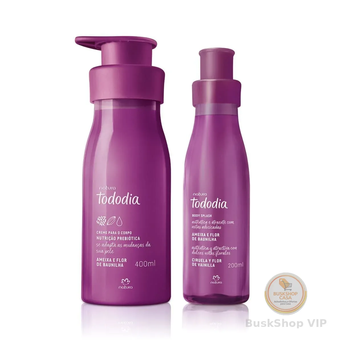 Kit Creme Nutritivo e Body Splash Tododia Ameixa e Flor de Baunilha (2 produtos)