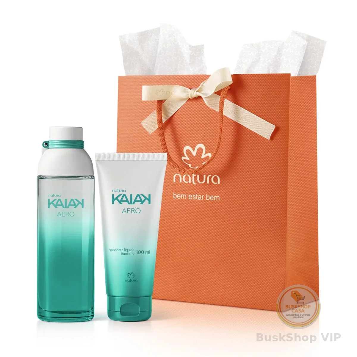 Presente Namorados Colônia + Sabonete Liq. Kaiak Aero Feminino