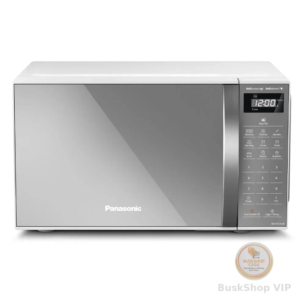 Panasonic Micro-ondas 21L Branco Espelhado 127v NN-ST27LWRU