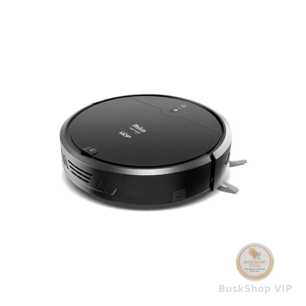 Aspirador Robô Philco 3 em 1 Com MOP PAS23 Preto Bivolt
