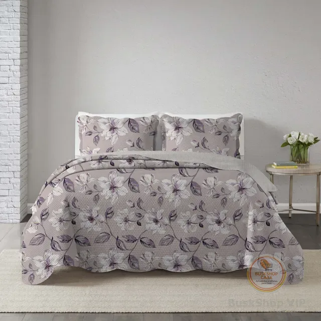 Colcha King Gigante Matelasse Estampas Cobre Leito Linda