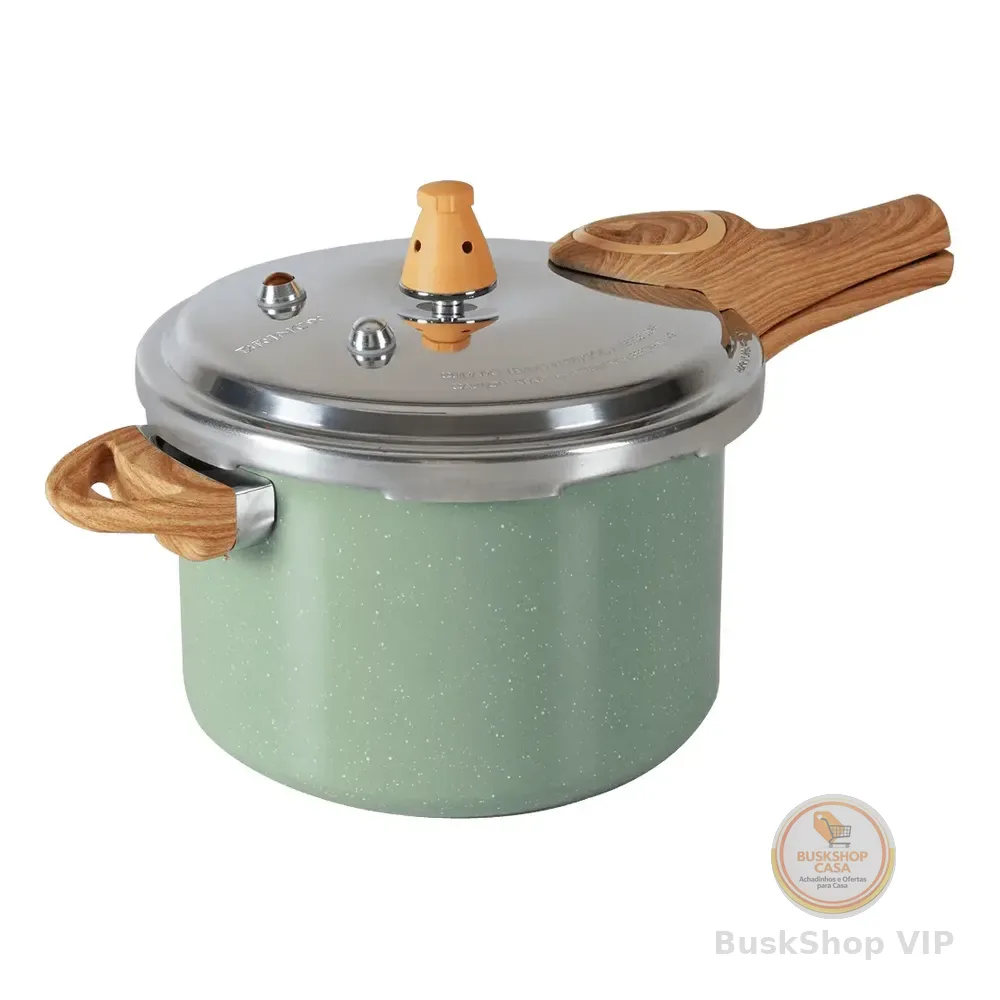 Panela De Pressão Brinox Indução Antiaderente Verde Botanika