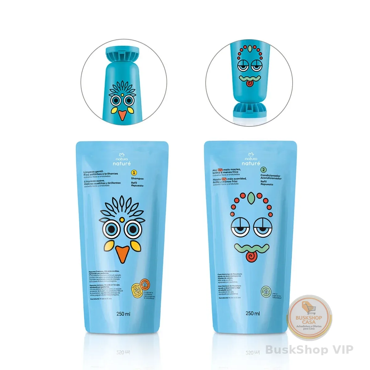 Kit Naturé Refis Cabelos Lisos e Ondulados (2 produtos)