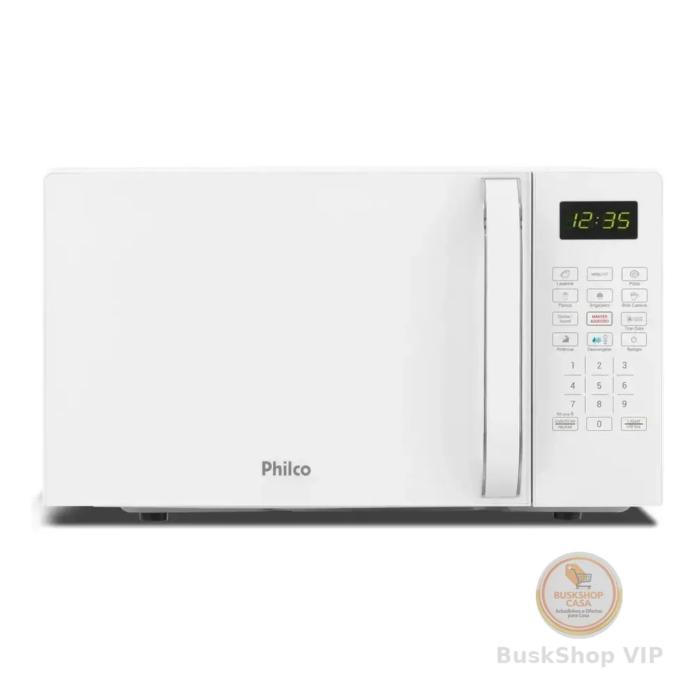 Micro-ondas Philco 20l Branco Pintura Limpa Fácil Pmo23b 127v
