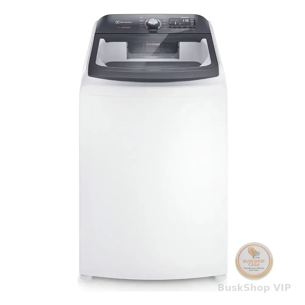 Máquina De Lavar 15kg Electrolux Premium Care Com Cesto Inox, Jet&clean E Time Control Lec15 127v Branco