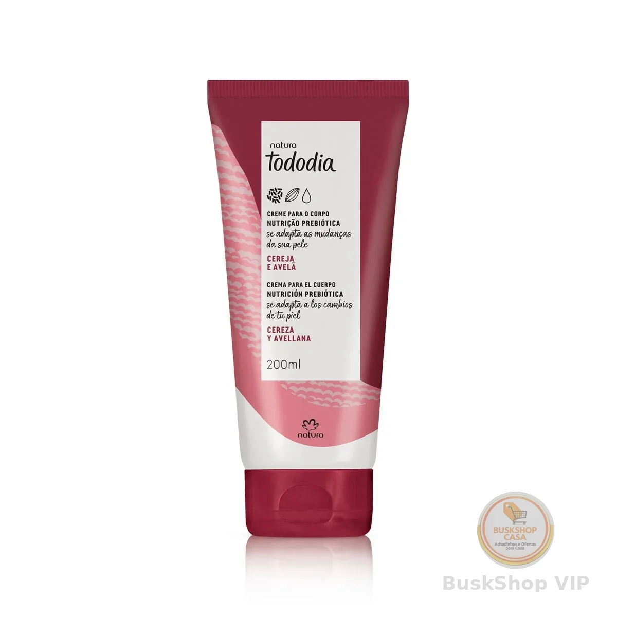 Creme Desodorante Nutritivo para o Corpo Tododia Cereja e Avelã