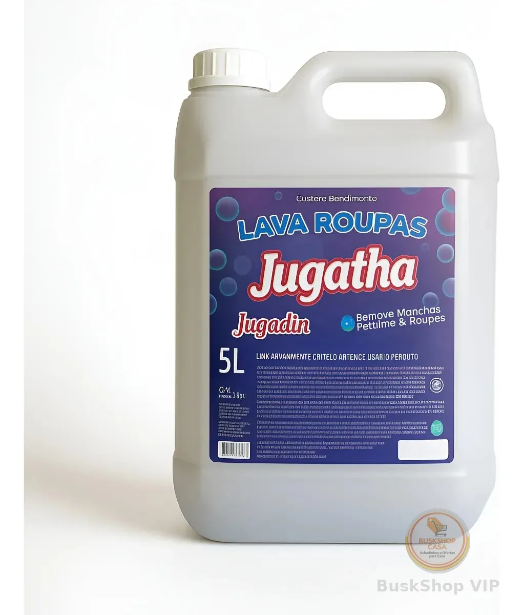 Sabão Lava Roupa Líquido 5l Lavagem Eficaz Perfeita Jugatha