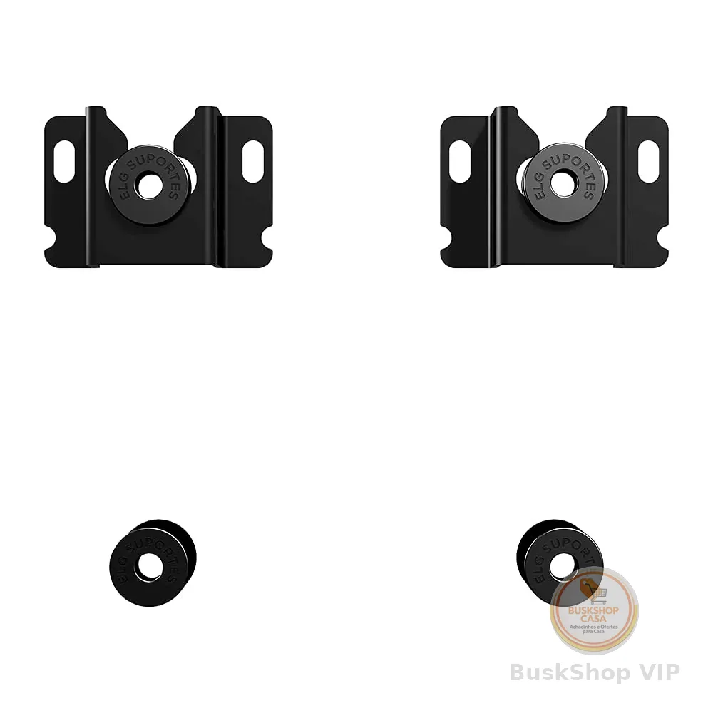 ELG, GENIUS, Suporte Fixo Universal de Parede Para TVs de 14” a 100”, Capacidade até 100 kg, Padrão VESA de 75x75 a 800x400mm, Preto