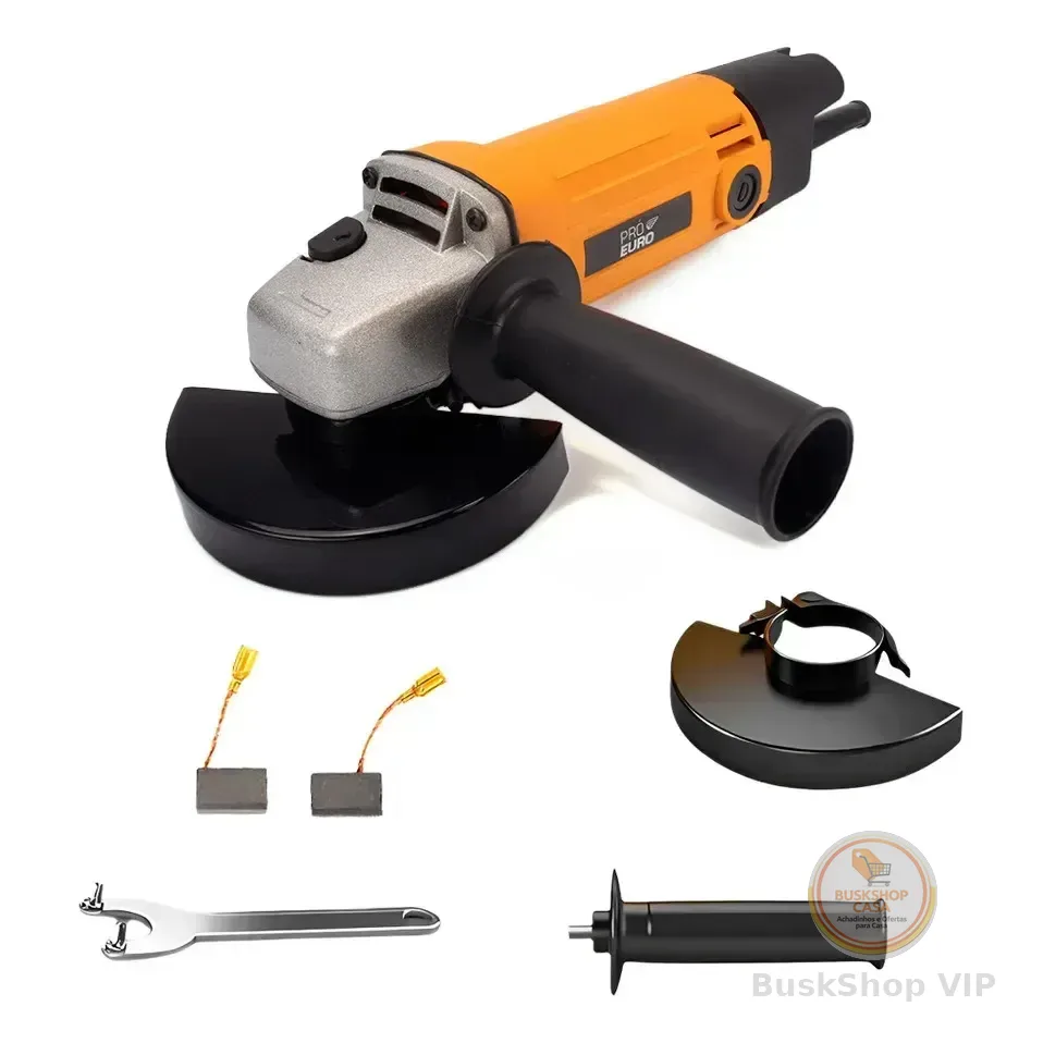 Esmerilhadeira Profissional 720w 115mm 11500rpm Pró Euro 220v Laranja