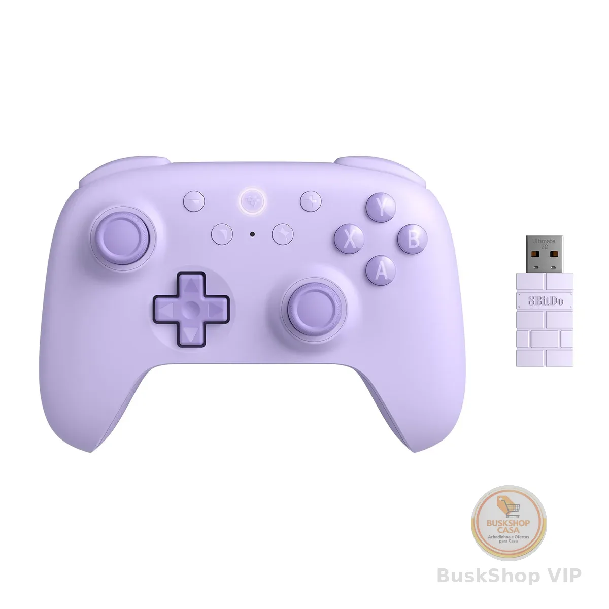 8BitDo Ultimate 2C Wireless Controller for Windows PC and Android, with 1000 Hz Polling Rate, Hall Effect Joysticks and Triggers, and Remappable L4/R4 Bumpers (Purple)