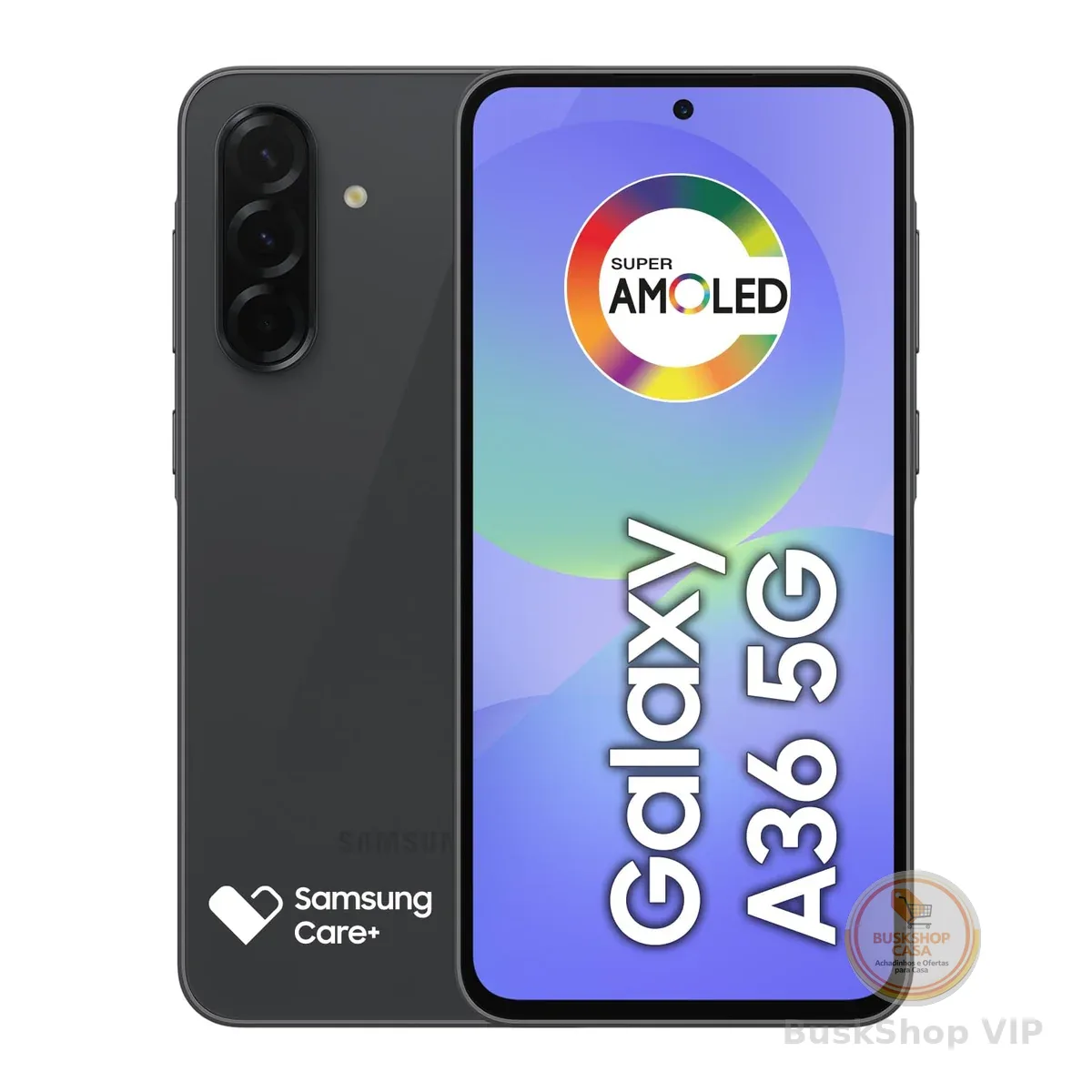 Celular Samsung Galaxy A36 5G 256GB, 8GB RAM, Recursos AI (Preto)