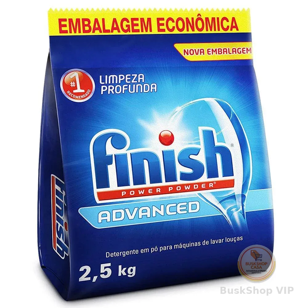 Finish Power Powder Advanced Detergente para Lava Louças em Pó 2,5kg