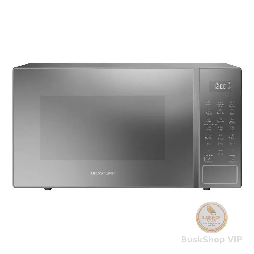 Micro-ondas Brastemp Bms46ar 32 L Com Menu Gourmet Cinza 127v