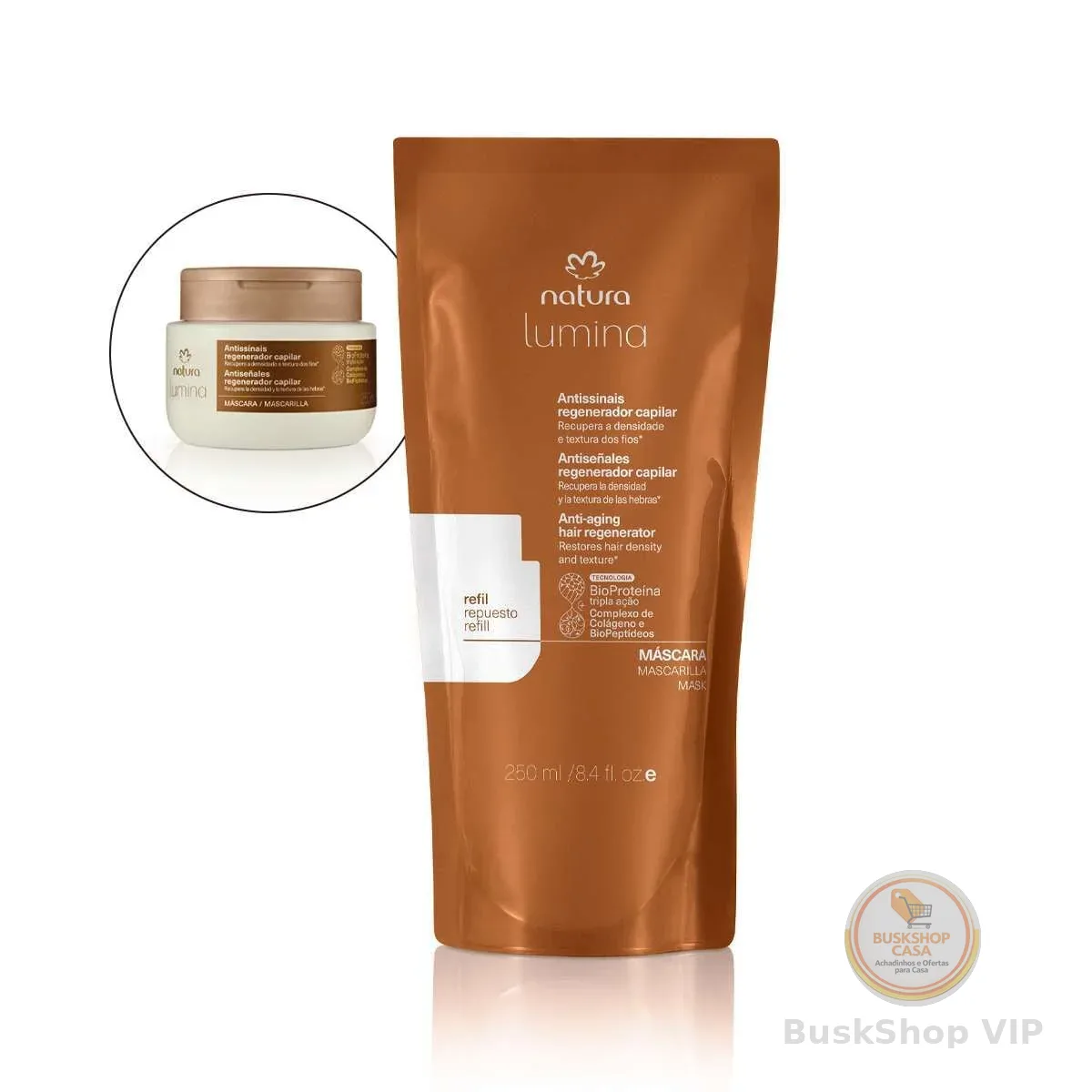 Refil Máscara Antissinais Regenerador Capilar Lumina